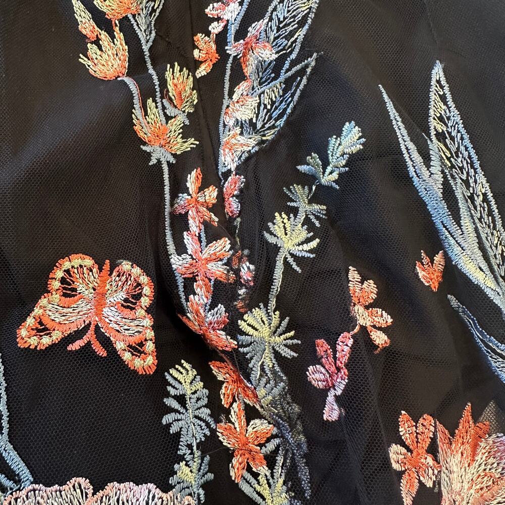 Marchesa Notte Black Embroidered Butterfly Gown SIZE 2 Mermaid Formal Dress $510 - Picture 11 of 11